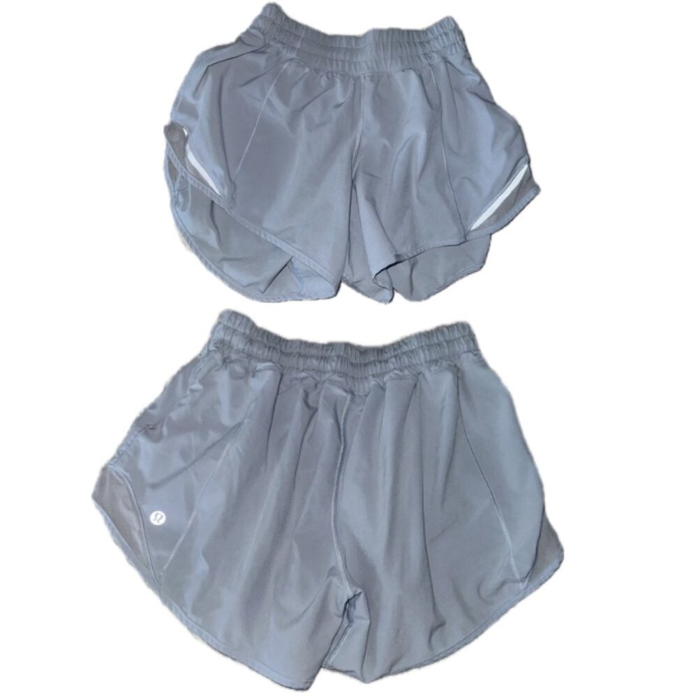 Baby Blue Lululemon Hotty Hot Shorts